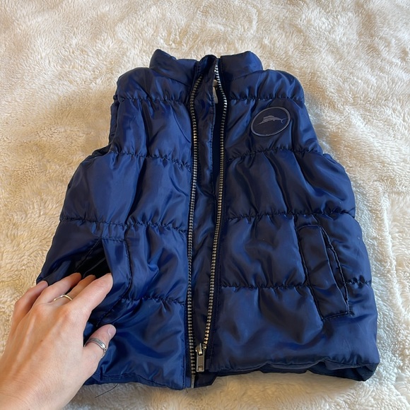 Toddler vest Navy Blue Puffer - Picture 2 of 6